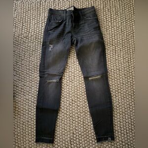 Current/Elliott Women's Distressed Gray Skinny Jeans size 26